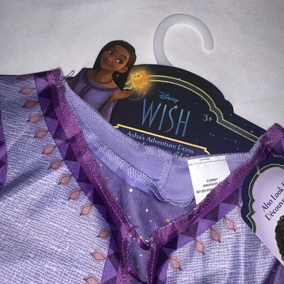 NWT Disney Wish Movie Asha’s Adventure Costume Dress Child Size Small 4-6x - Picture 2 of 7